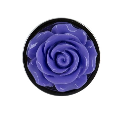 Plug analny - Lux Active Metal Butt Plug Purple Rose